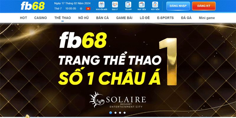 FB68 - Cổng game số 1 thị trường Việt Nam, cá cược xanh chín